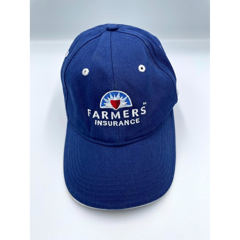 Richardson Farmers Insurance Baseball Cap Mens One Size Royal Blue Strapback